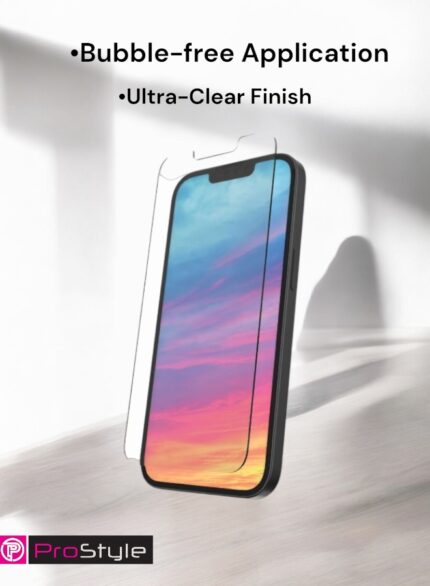 iPhone 13 Pro Screen Protector â€“ HD Clear Tempered Glass, 9H Hardness, Anti-Scratch, Bubble-Free, Case-Friendly, Touch-Sensitive Protection